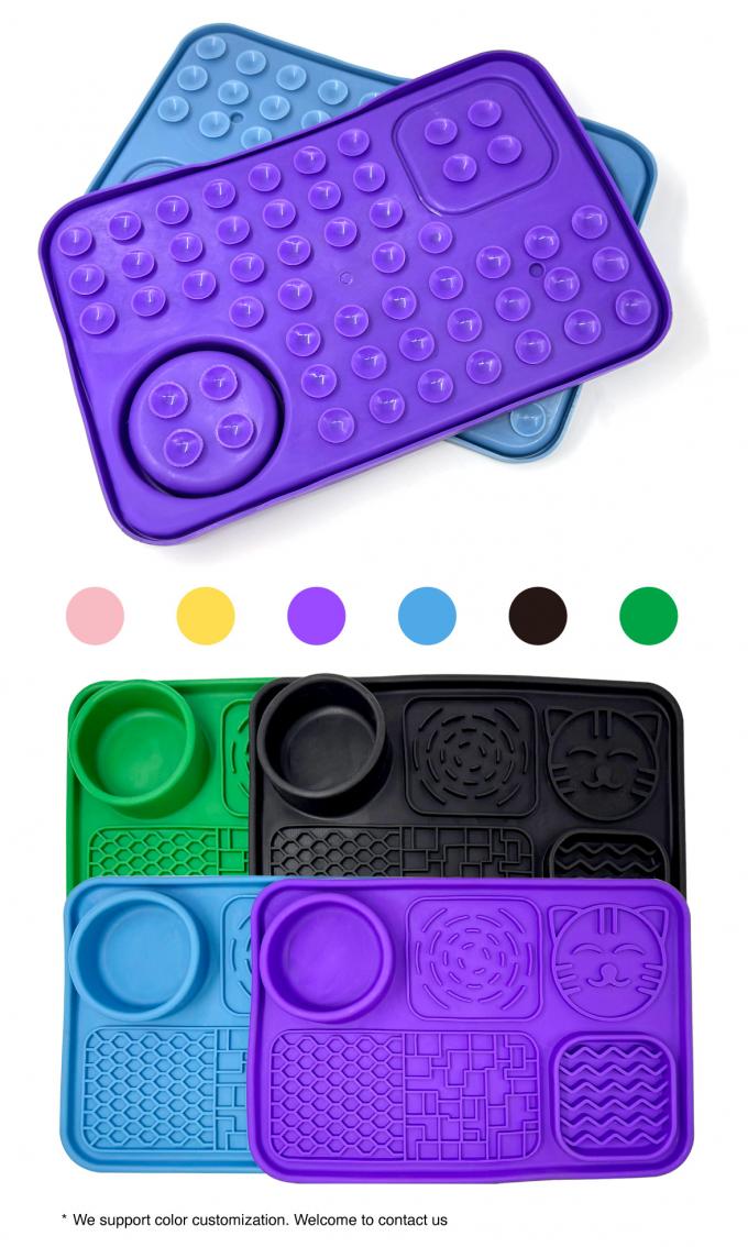 Silicone Dog Slow Feeding Mat Lick Mat For Dogs Cats With Suction Cups 1