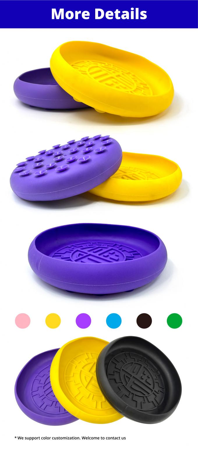 Calming Easy To Clean Silicone Lick Bowl For Dogs Cats Slow Feeding 0