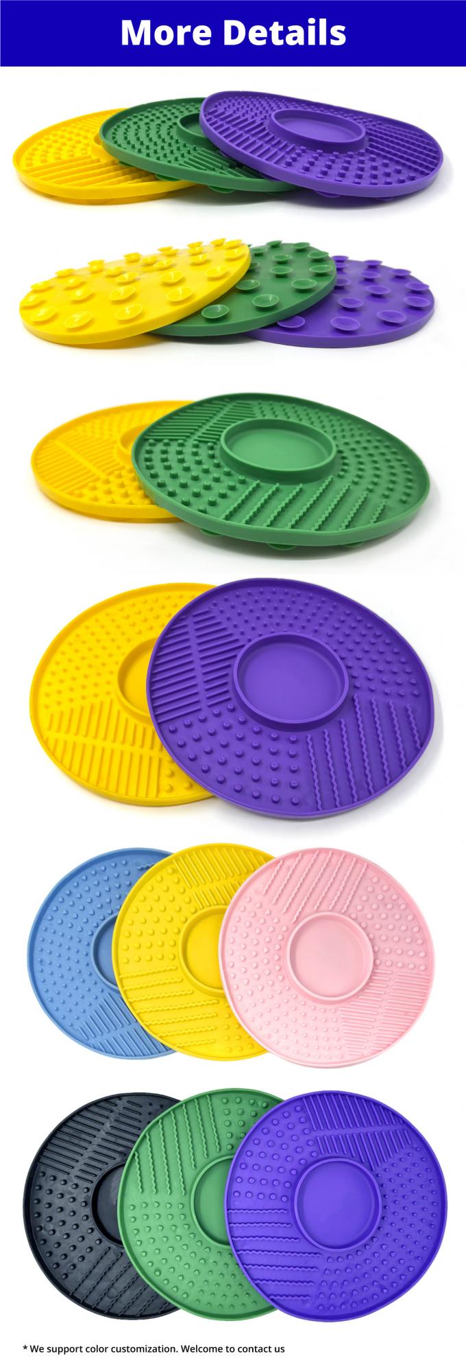 Non Toxic Collapsible Pet Lick Mat With Suction Base Dishwasher Friendly Design 0