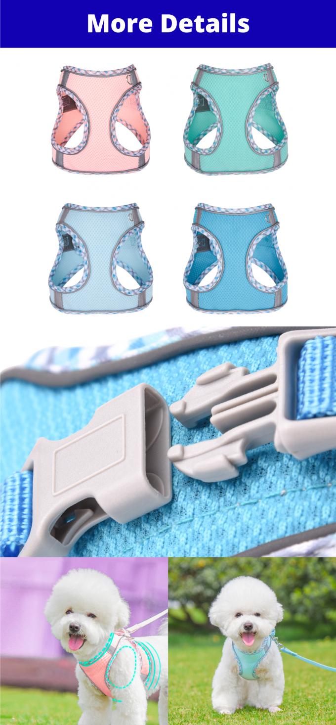 Reflective Dog Harness Vest Harness For Walking Small Dog 0