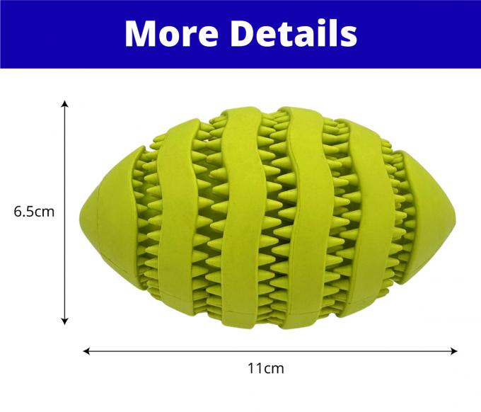 Teeth And Gums Rubber Olive Ball Dog Chew Toy Durable Safe 0