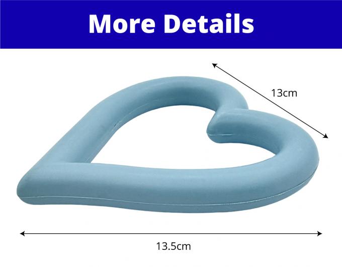 Rubber Pet Toy Heart Shape Durable Chewable Washable A New Playtime Choice For Pets 0