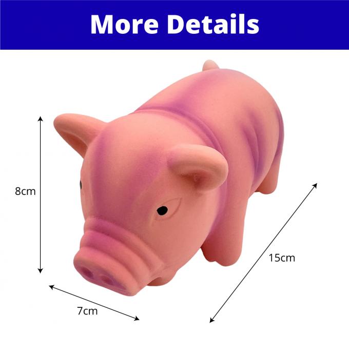 Cute Latex Pig Shape Dog Toy Durable Pet Toy For Chewing And Interactive Play 0