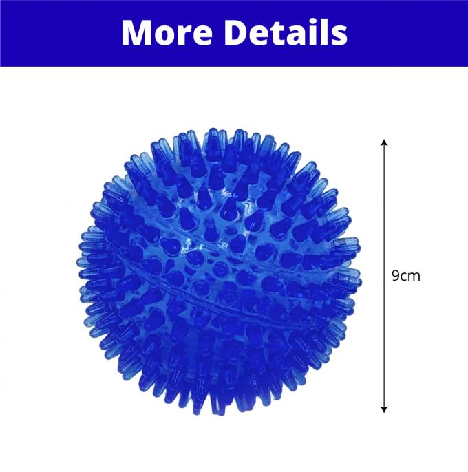 Tough Interactive Chew Toy Durable TPR Squeaky Dog Ball 0