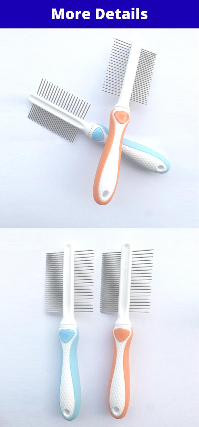 Double Side Row Stainless Steel Pet Grooming Needle Comb Pet Dog Cat Hair Remover 0
