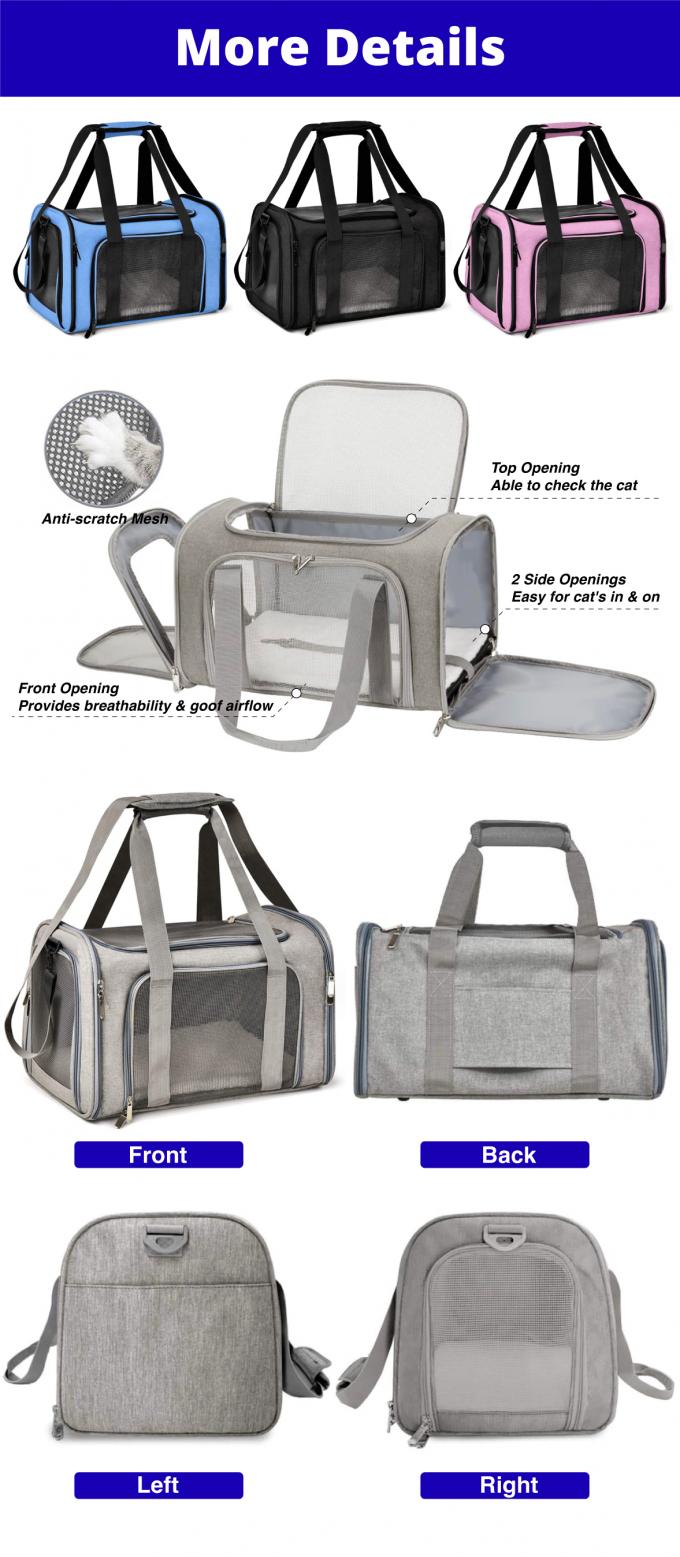 Breathable Pet Travel Carrier Bag Portable Cat Puppy Travel Bag For Comfort And Safety 0