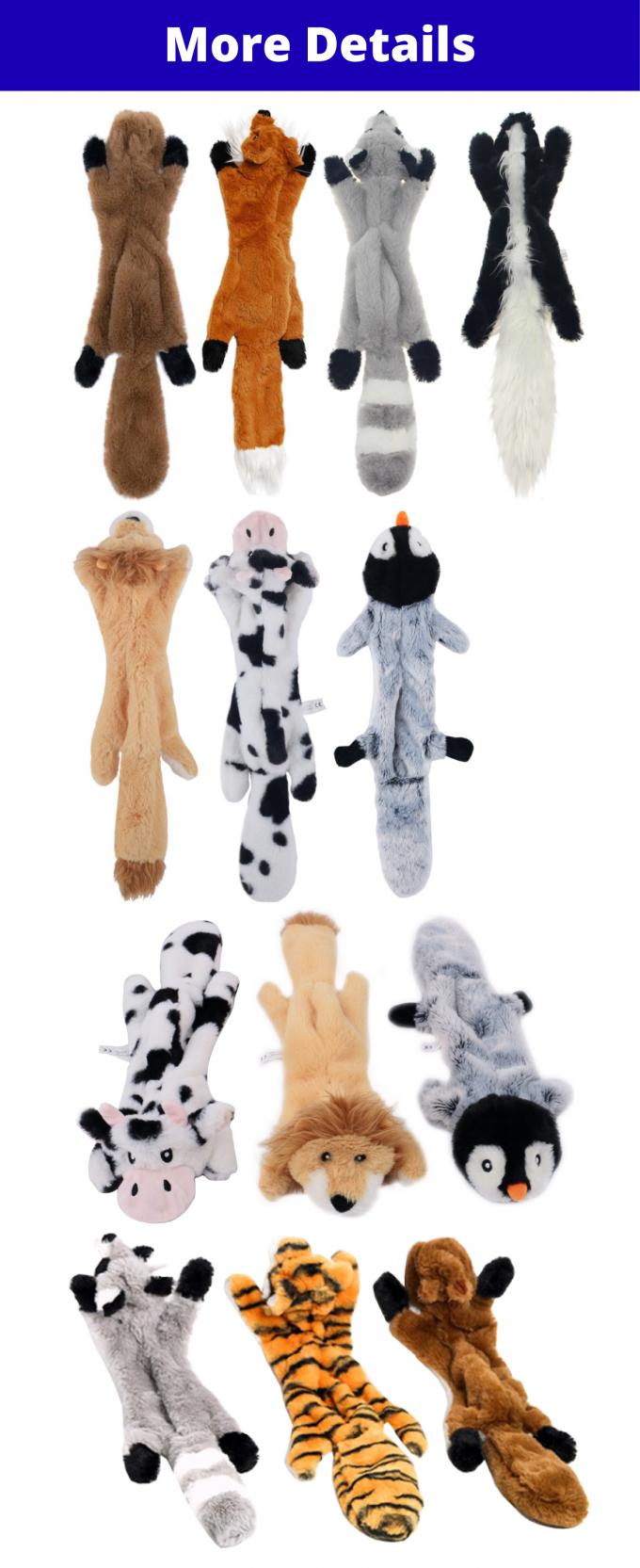 No Stuffing Plush Dogs Chew Toy Durable Squeaky Dog Toys Puppy Chewing Toy 0