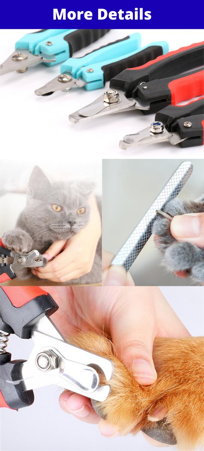 Stainless Steel Pet Nail Clipper With Safety Guard For Dogs Cats 0