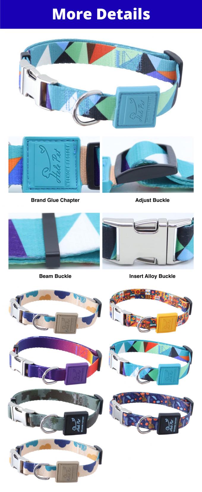 Nylon Pet Collar With Metal Buckle Durable Adjustable Ideal For All Pets 0