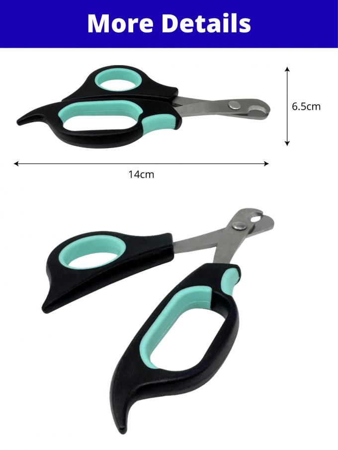 Pet Nail Clippers Safe Sharp Blades Non-Slip Handle For Cats And Dogs 0