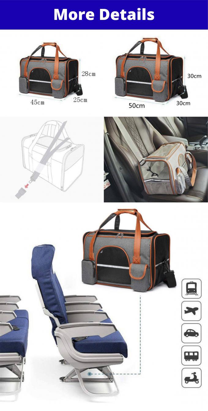 Pet Carrier Transport Bag For Cats, Dogs Up To 8 Kg, Foldable Carry Box For Medium Small Pets 0