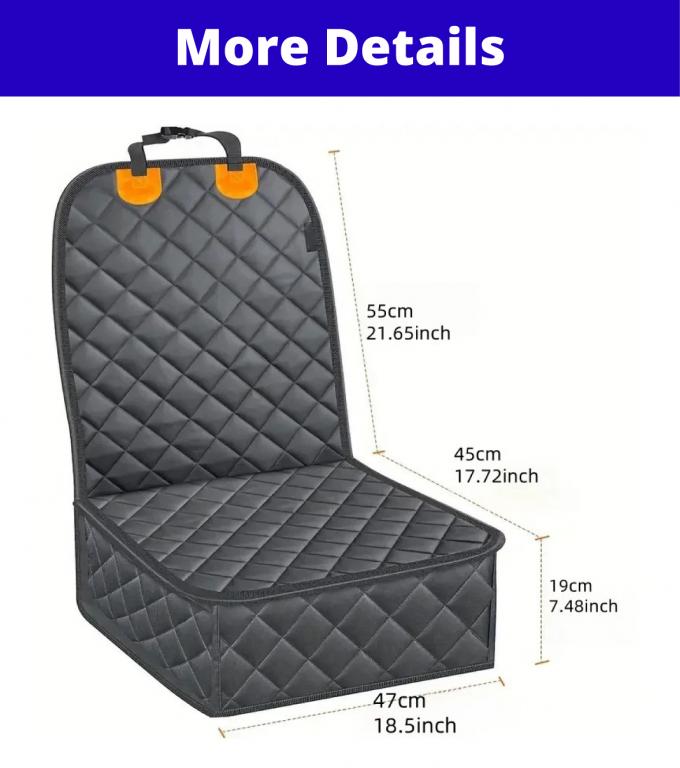 Pet Front Seat Cover For Dogs Car Durable Waterproof Heavy Duty Scratching Proof Seat Covers 0