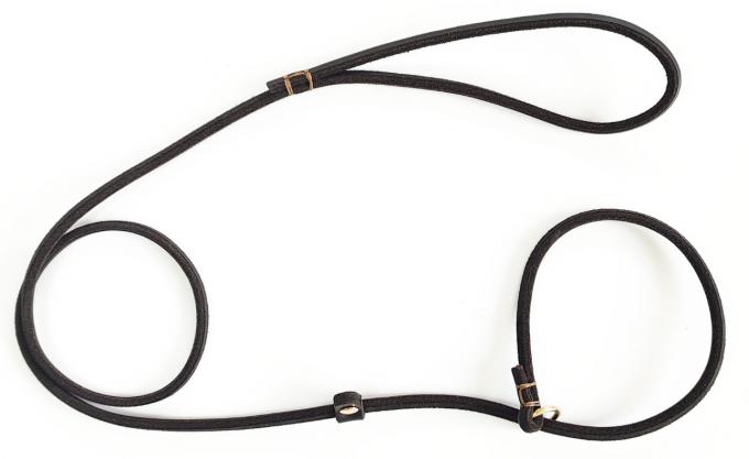 Pet Genuine Leather Leash Slip Lead Adjustable Dog Training Leash For Small Dogs 0