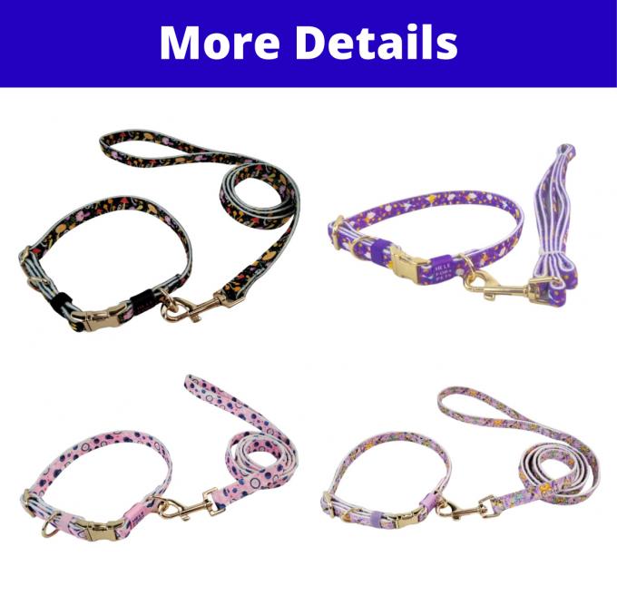 Durable Nylon Pet Collar And Leash Set Affordable Customizable Long-Lasting 0