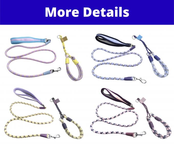 Durable Nylon Pet Collar Leash Set Heavy Duty Adjustable  Comfortable For Dogs Cats 0
