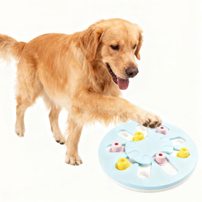 Pet Puzzle Toy IQ Training For Dogs Cats Round Interactive Brain Games Fun Toy 0