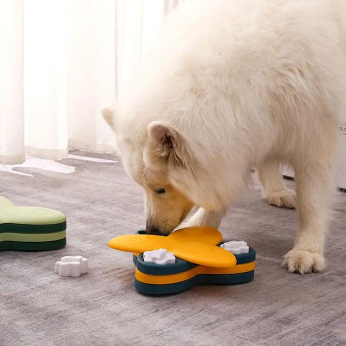 Dog Puzzle Toy Turntable Slow Feeder Toy Bone Interactive Food Bowl Slowly Eating Bowl 0