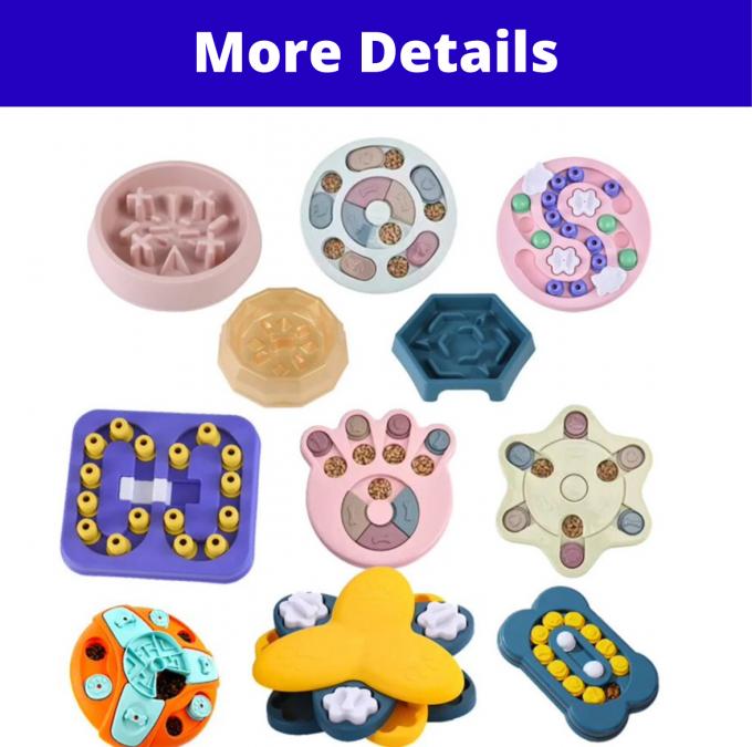 Dog IQ Training Toy Puzzle Plate Interactive Toys For Small Medium Large Slow Feeder Toy 0