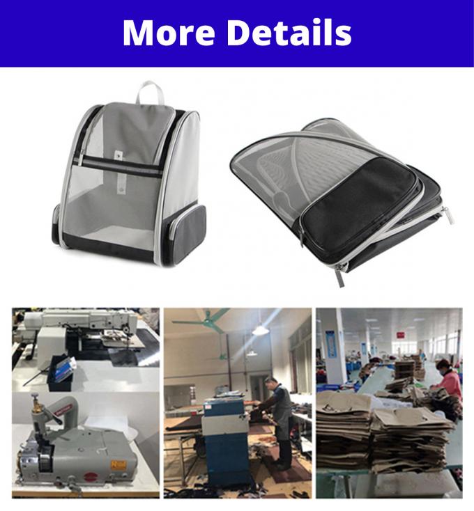 Cat Backpack Carrier Foldable Large Space Foldable Large Space Transparent Breathable Pet Bag 0