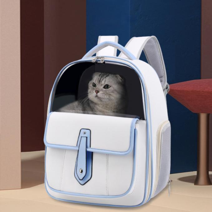 Portable Pet Travel Backpack Soft Breathable Carrier Bag for Outdoor Adventures 0