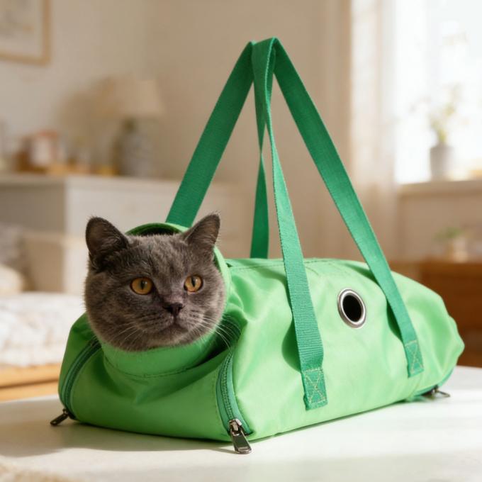 Pet Purse Carrier Foldable Restraint Bag Helper for Nail Trimming Teeth Cleaning Ears Injecting 0