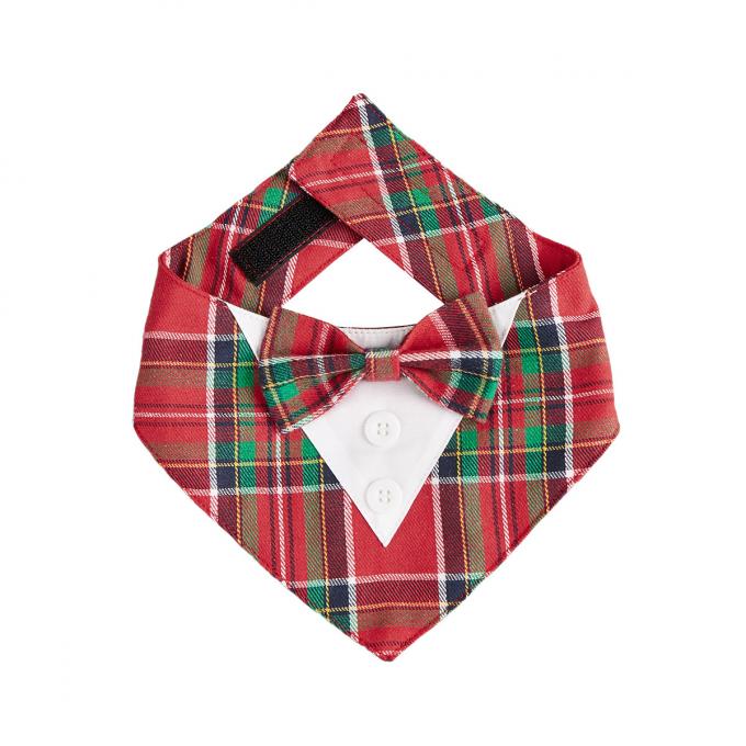 Cute Dog Cat Christmas Bandana Triangle Bibs, Festive Holiday Party Costume For Puppy Pets 1