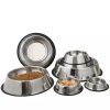Non Slip Stainless Steel Pet Bowl For Food And Water Custom Logo