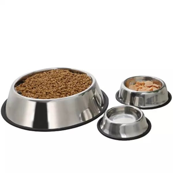 Non Slip Stainless Steel Pet Bowl For Food And Water Custom Logo