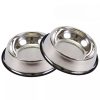Non Slip Stainless Steel Pet Bowl For Food And Water Custom Logo