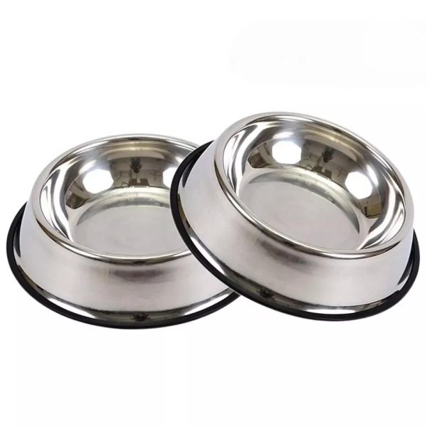 Non Slip Stainless Steel Pet Bowl For Food And Water Custom Logo