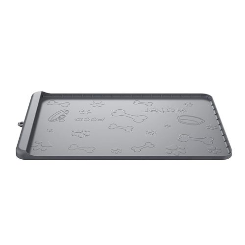 Dog Food Mat Silicone Dog Mats With Pocket For Catches Spill And Residue