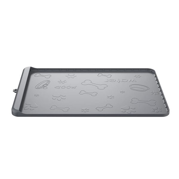 Dog Food Mat Silicone Dog Mats With Pocket For Catches Spill And Residue