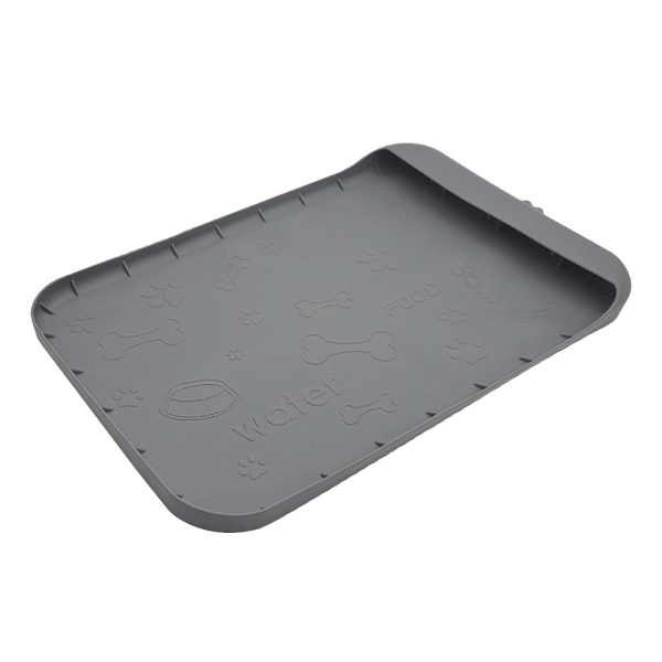Dog Food Mat Silicone Dog Mats With Pocket For Catches Spill And Residue