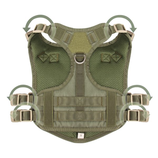 Adjustable Training Tactical Harness For Dogs Working Dog Harness