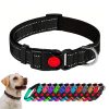 Reflective Adjustable Basic Simple Nylon Dog Collars With Locking Buckle Reflective Adjustable Basic Simple Nylon Dog Collars With Locking Buckle