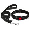 Reflective Adjustable Basic Simple Nylon Dog Collars With Locking Buckle Reflective Adjustable Basic Simple Nylon Dog Collars With Locking Buckle