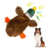 Dog Soft Plush Toys Stuffing Free Interactive Squeaky Puppy Wild Duck