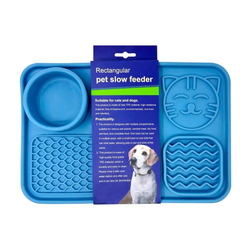 Silicone Dog Slow Feeding Mat Lick Mat For Dogs Cats With Suction Cups Silicone Dog Slow Feeding Mat Lick Mat For Dogs Cats With Suction Cups