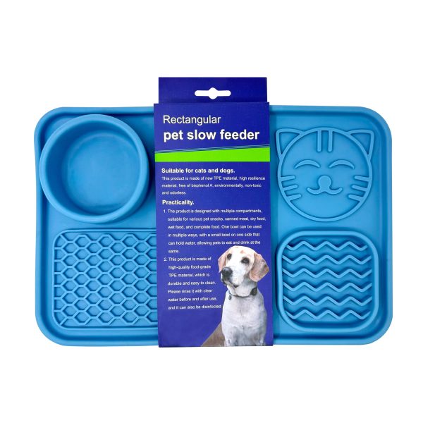 Silicone Dog Slow Feeding Mat Lick Mat For Dogs Cats With Suction Cups Silicone Dog Slow Feeding Mat Lick Mat For Dogs Cats With Suction Cups