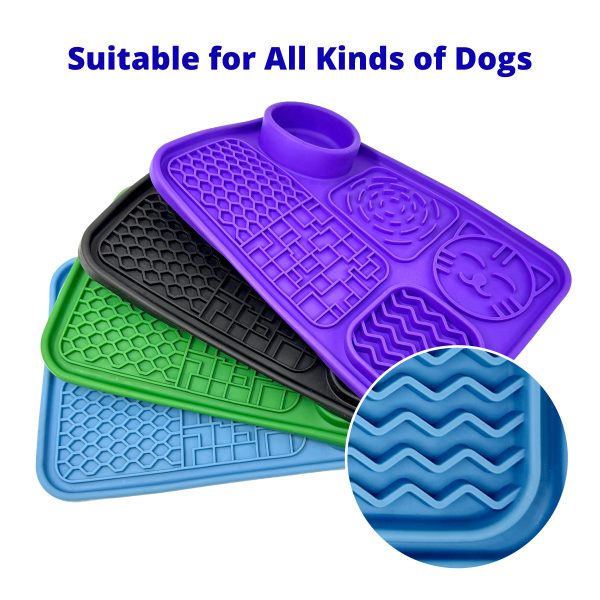 Silicone Dog Slow Feeding Mat Lick Mat For Dogs Cats With Suction Cups Silicone Dog Slow Feeding Mat Lick Mat For Dogs Cats With Suction Cups