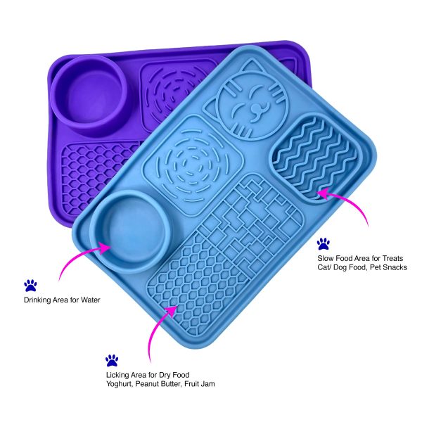 Silicone Dog Slow Feeding Mat Lick Mat For Dogs Cats With Suction Cups Silicone Dog Slow Feeding Mat Lick Mat For Dogs Cats With Suction Cups