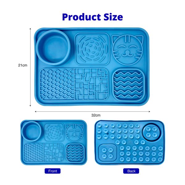 Silicone Dog Slow Feeding Mat Lick Mat For Dogs Cats With Suction Cups Silicone Dog Slow Feeding Mat Lick Mat For Dogs Cats With Suction Cups
