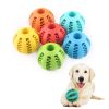 5cm 6cm 7cm Rubber Dog Toy Ball Durable Tough Non Toxic Chew Toy IQ Training Toy