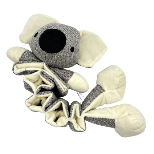 Stretchable Koala Dog Toy Plush Squeaky Toy With Crinkle Sound For Aggressive Chewers