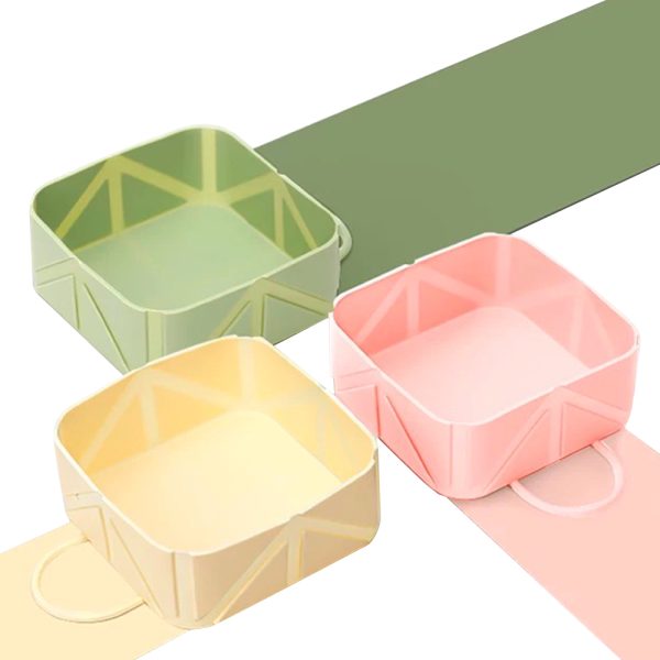 Pet Silicone Folding Bowl Rectangular Travel Food Bowl Foldable Bowl Pet Silicone Folding Bowl Rectangular Travel Food Bowl Foldable Bowl