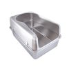 Easy Cleaning Enclosed Cat Litter Box Stainless Steel Non Sticky Easy Cleaning Enclosed Cat Litter Box Stainless Steel Non Sticky