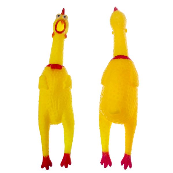 Screaming Chicken Bite Resistant Squeaky Pet Rubber Dog Toy Screaming Chicken Bite Resistant Squeaky Pet Rubber Dog Toy