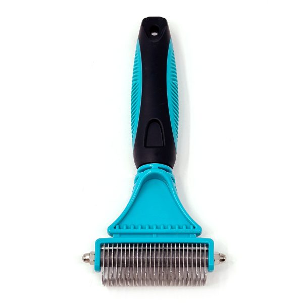 Pet Grooming Tool Dog Brush Double Sided Deshedding Tool Undercoat Rake 19 X 9cm Pet Grooming Tool Dog Brush Double Sided Deshedding Tool Undercoat Rake 19 X 9cm