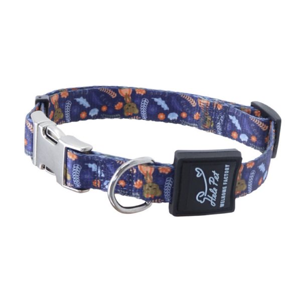 Nylon Pet Collar With Metal Buckle Durable Adjustable Ideal For All Pets