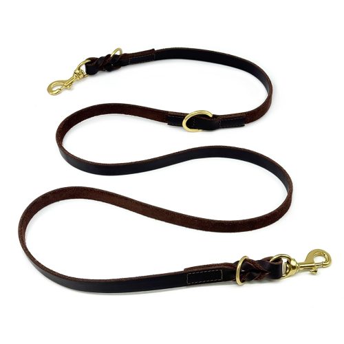 Multifunctional Genuine Leather Dog Leash Adjustable Durable Versatile Multifunctional Genuine Leather Dog Leash Adjustable Durable Versatile